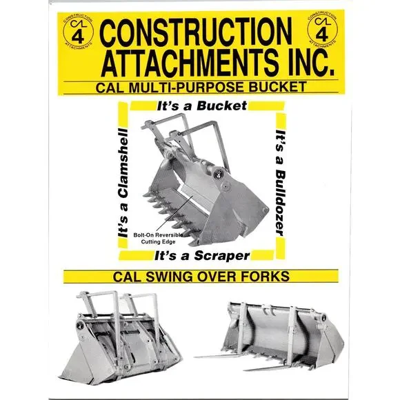 Constructions Attachments Inc. Cal Swing Over Forks Vintage Farming Leaflet SJ21 - Picture 2 of 2